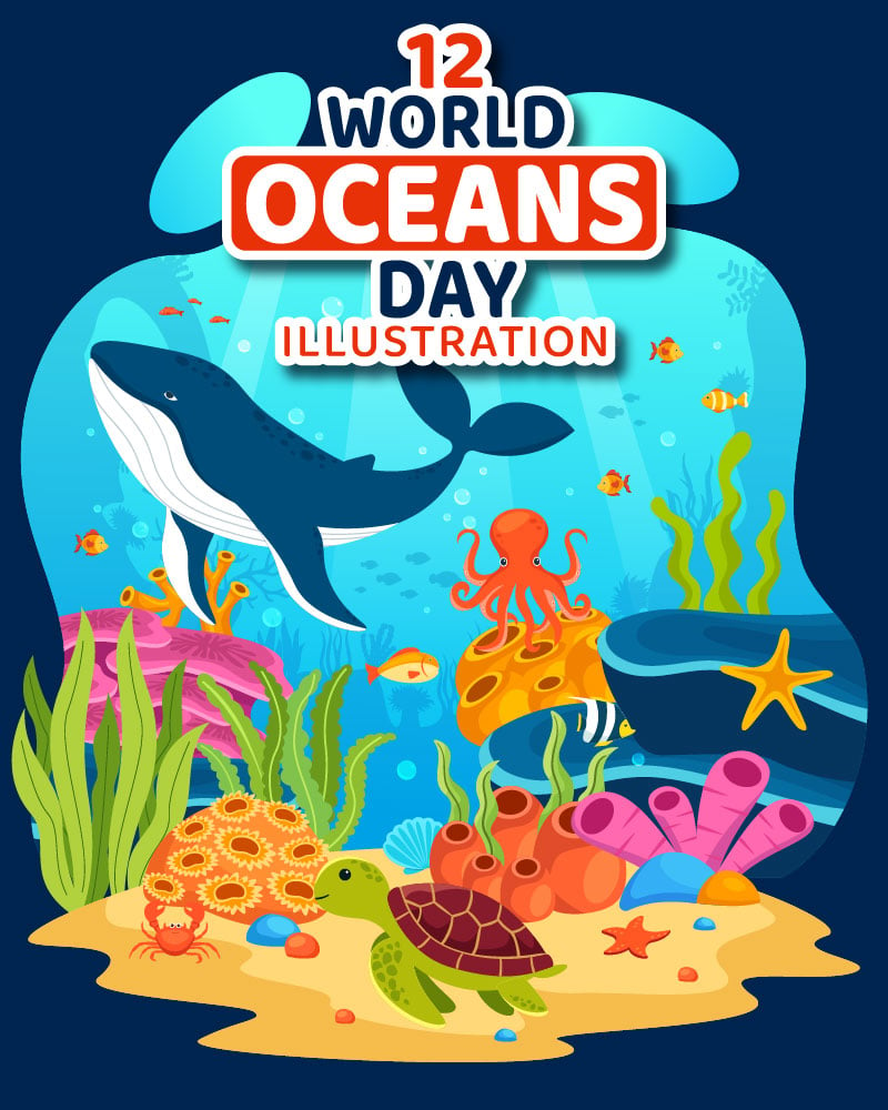 12 World Oceans Day Illustration