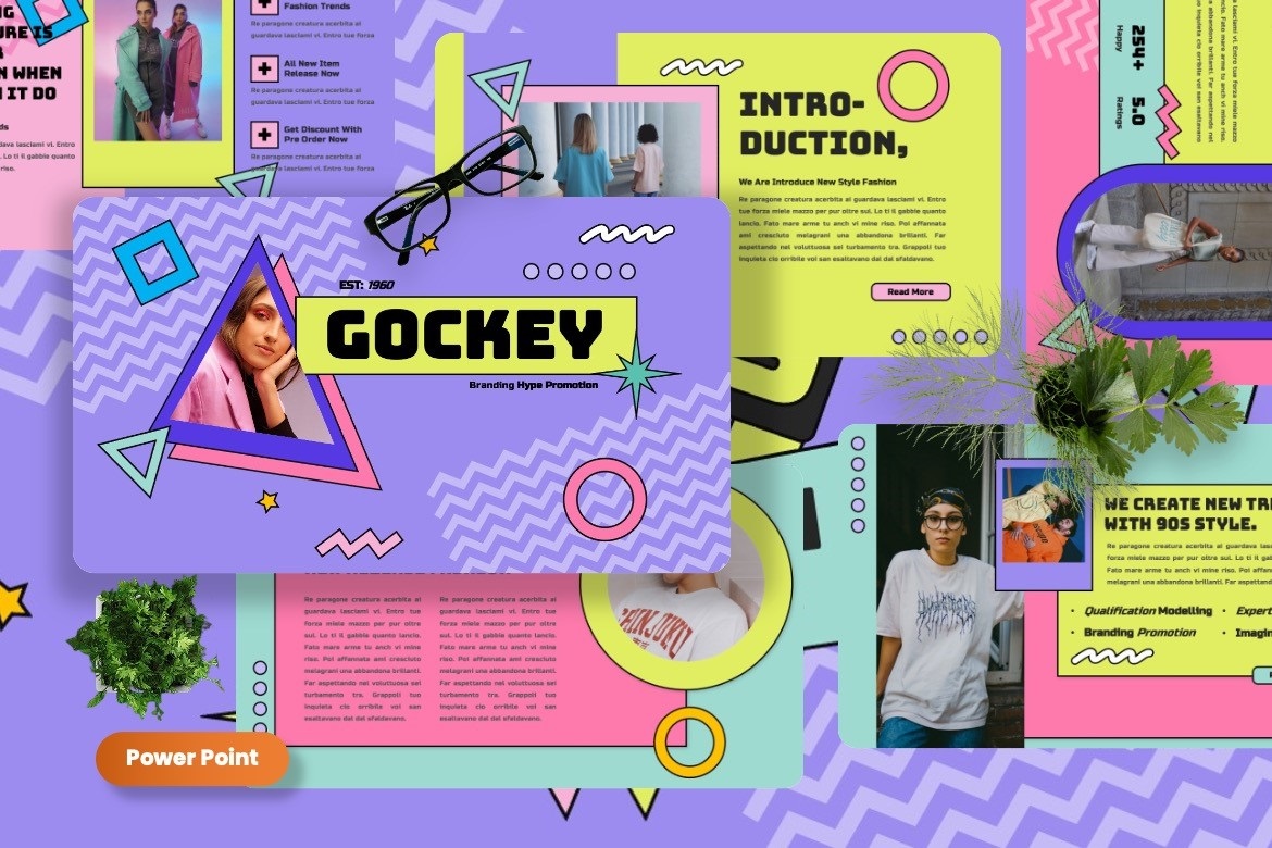 Gockey - 90s Trends Powerpoint Template