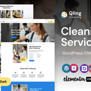 Clean Cleaningservice WordPress Themes 395847