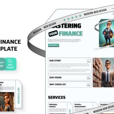 Finance Accounting Landing Page Templates 395853
