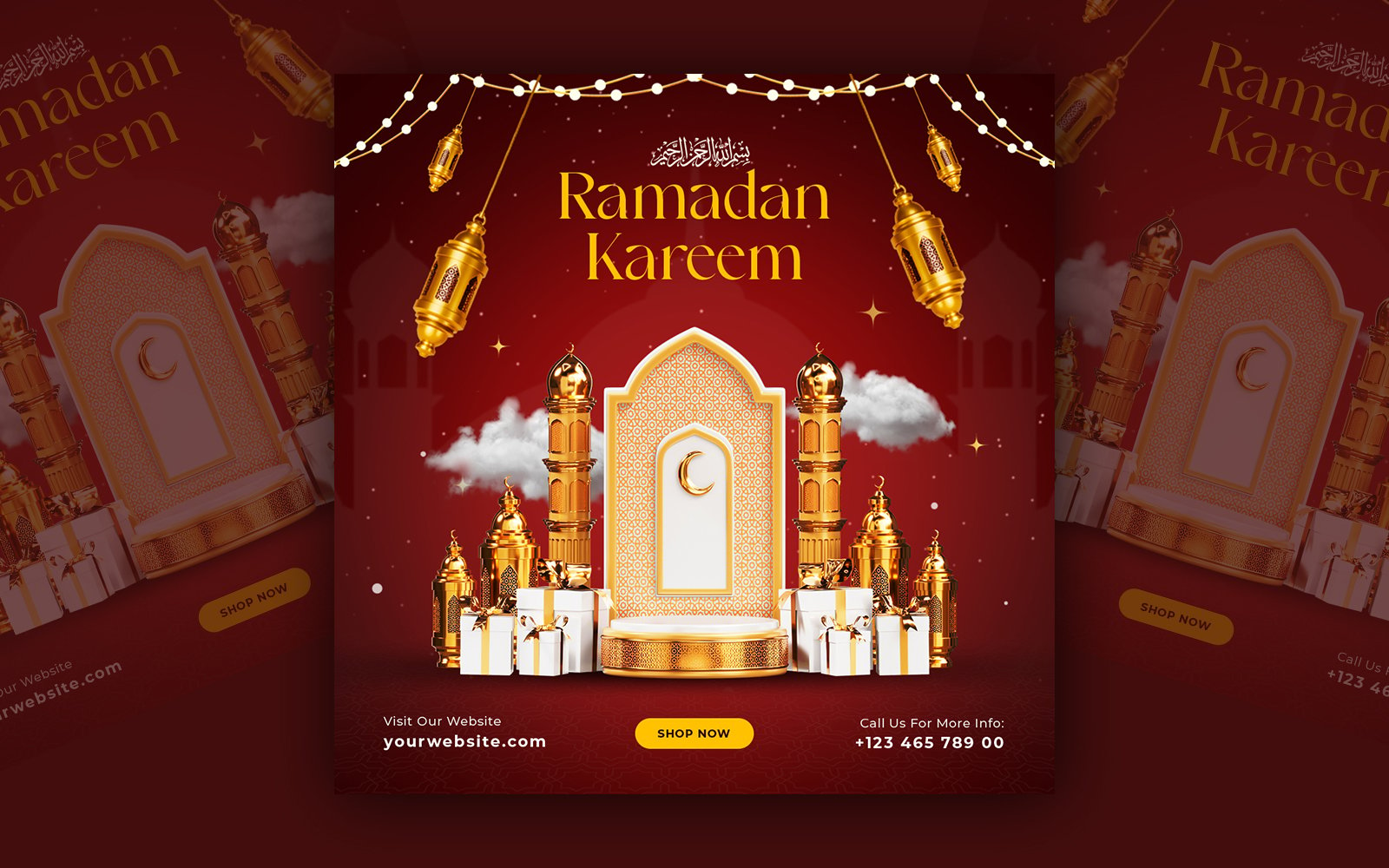 Ramadan Kareem Social Media  Template  Design