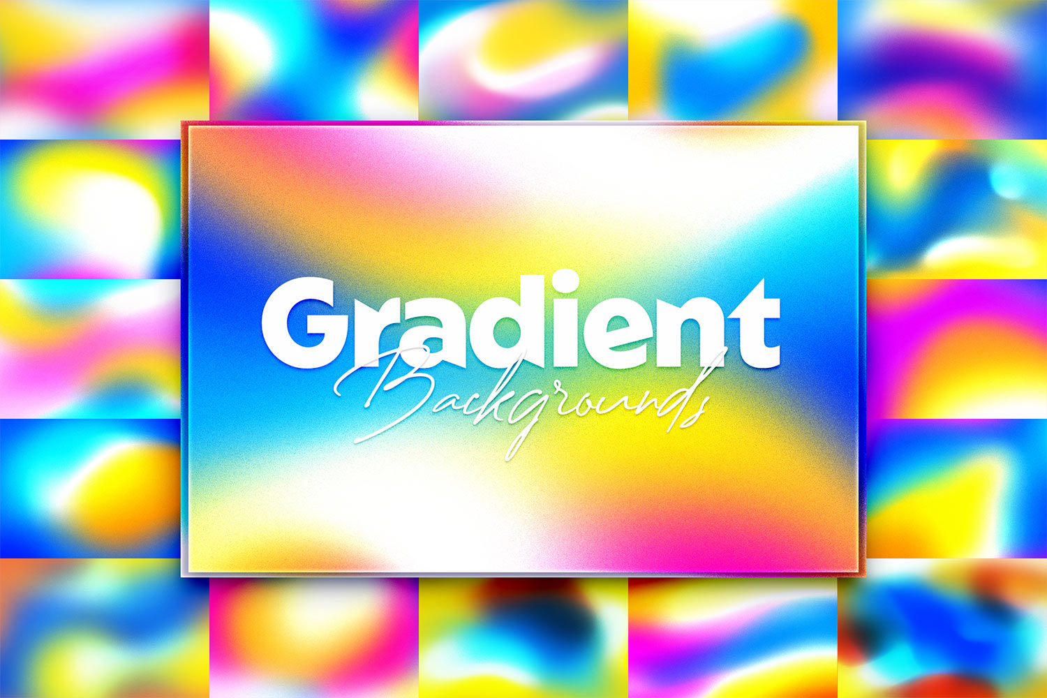 17 Gradient Backgrounds - High Resolution