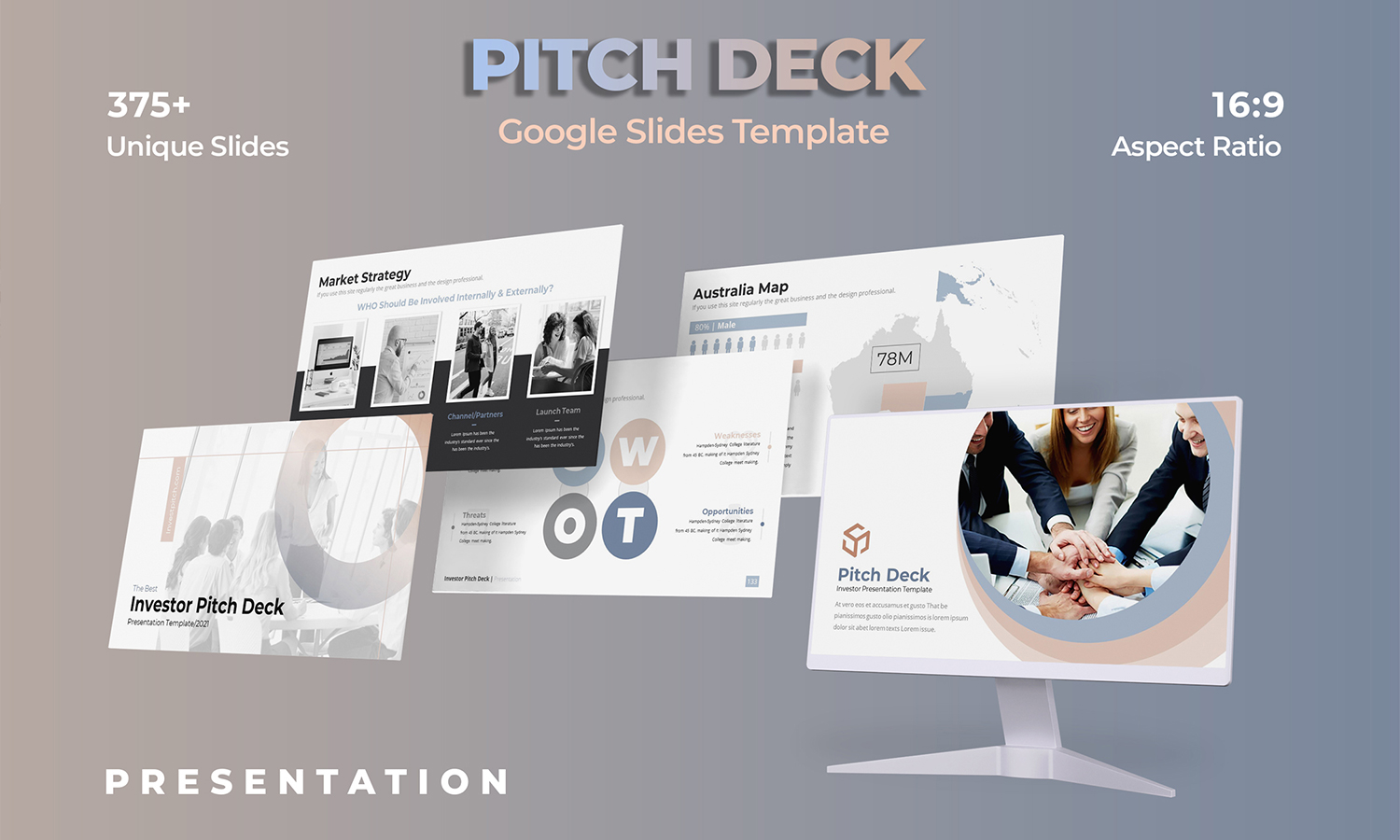 Investor - Pitch Deck Google Slides Template
