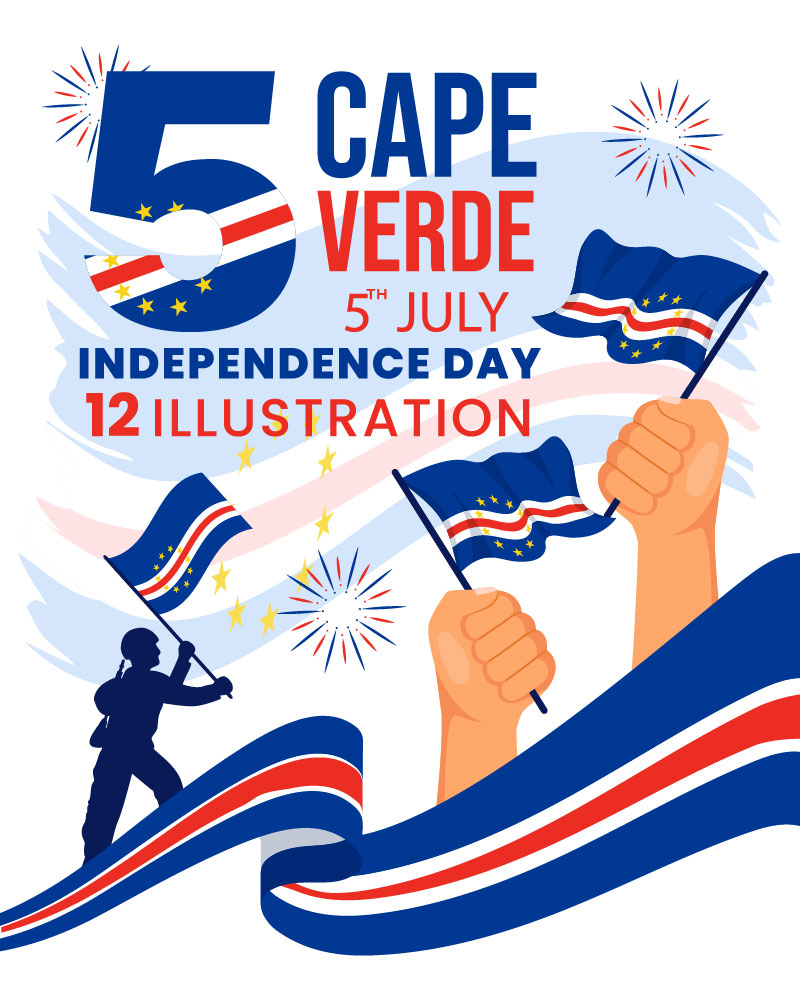 12 Cape Verde Independence Day Vector Illustration