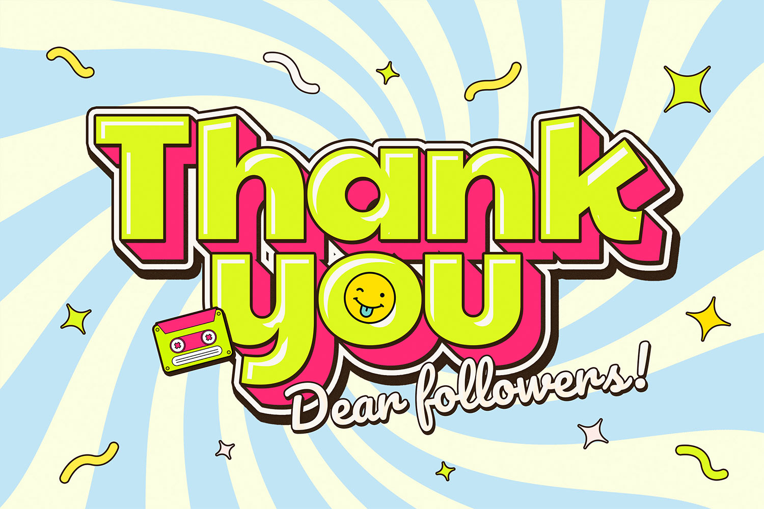 Thank You Text Effect Photoshop Template