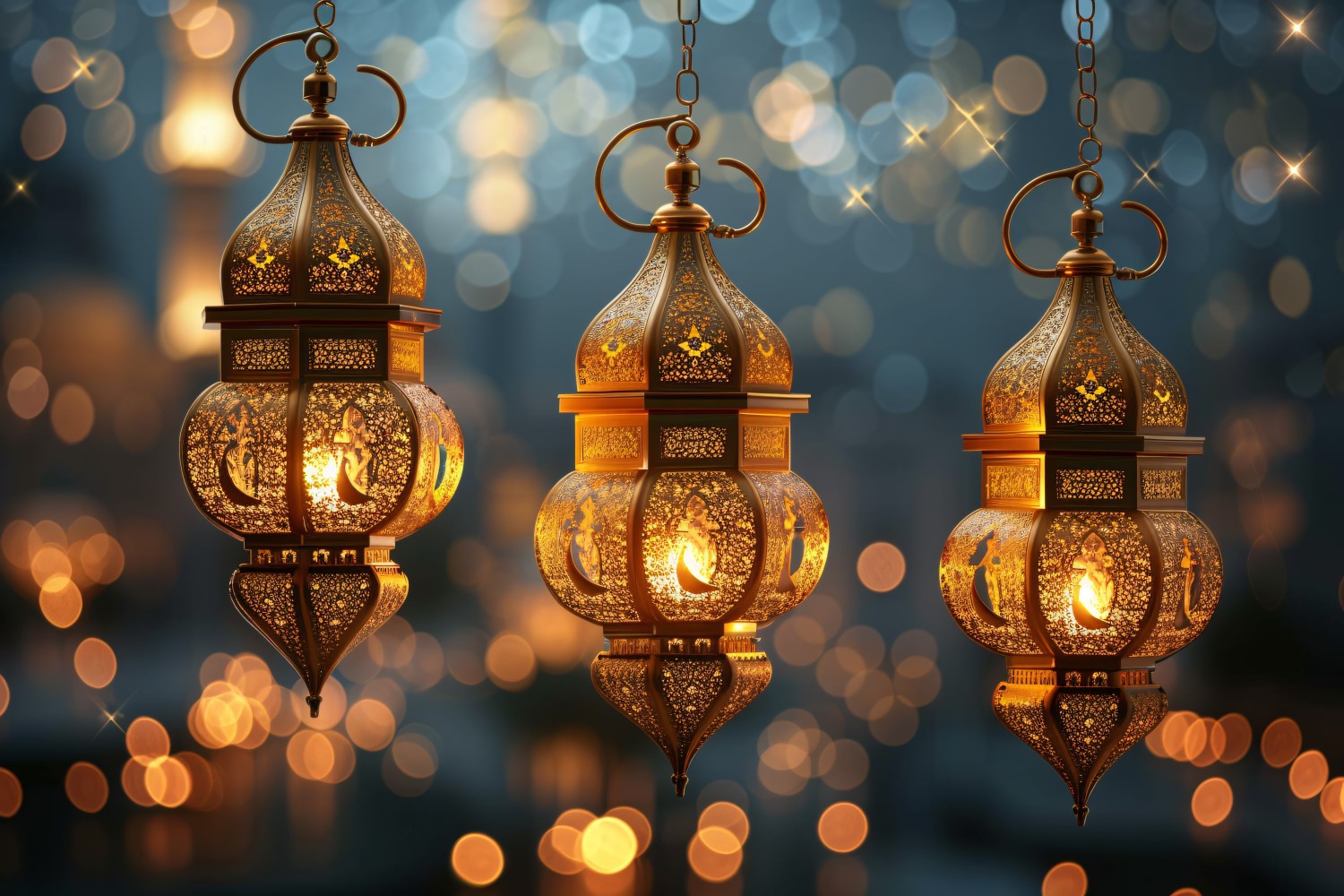 Ramadan Kareem greeting banner design with lantern 07