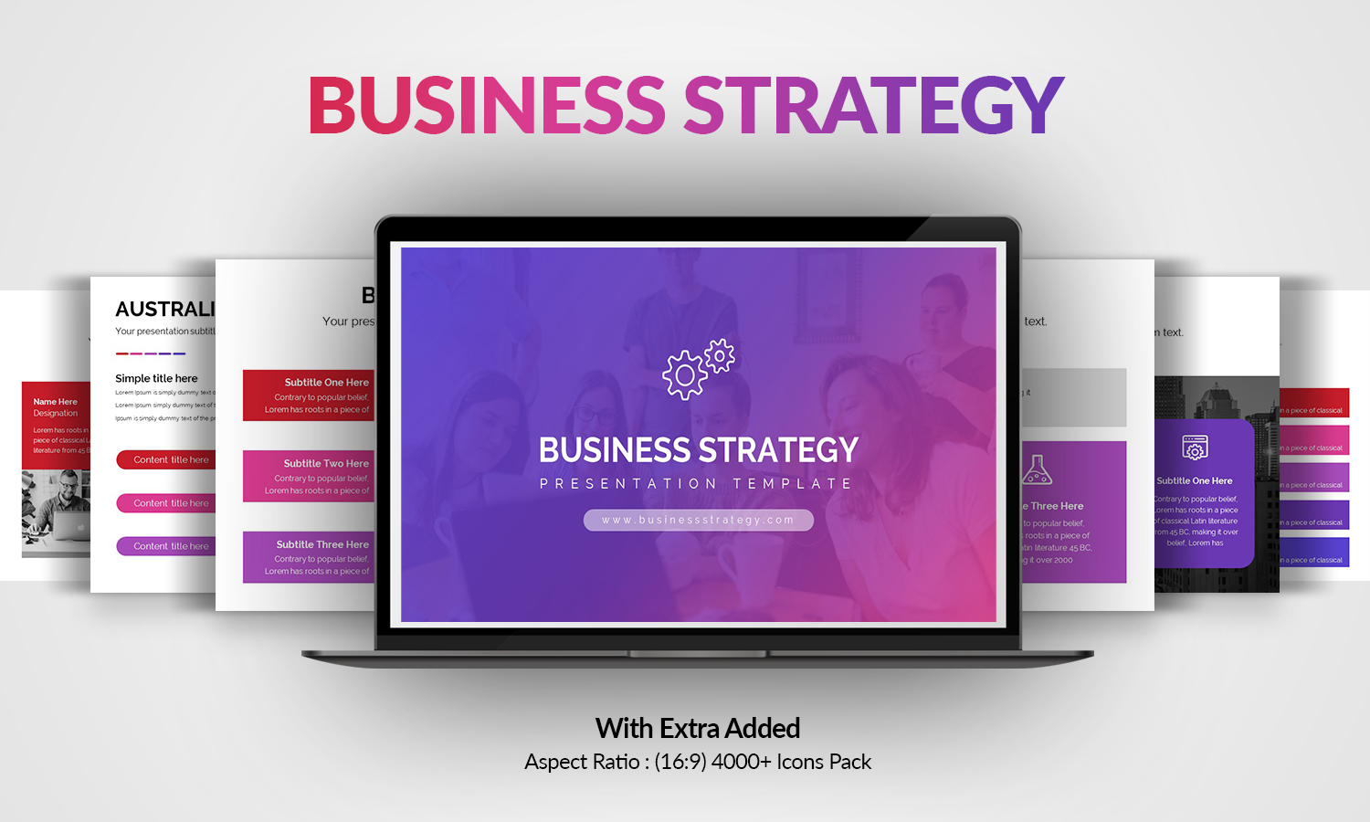 Business Strategy Keynote Template for Presentation