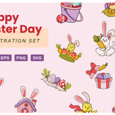Vector Easter Illustrations Templates 396429