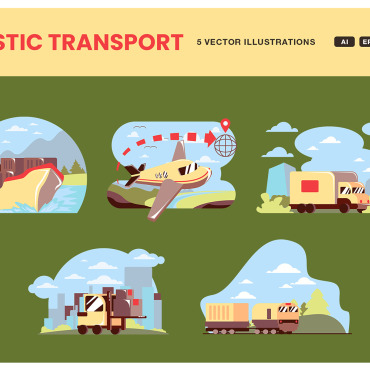 Vector Logistic Illustrations Templates 396432