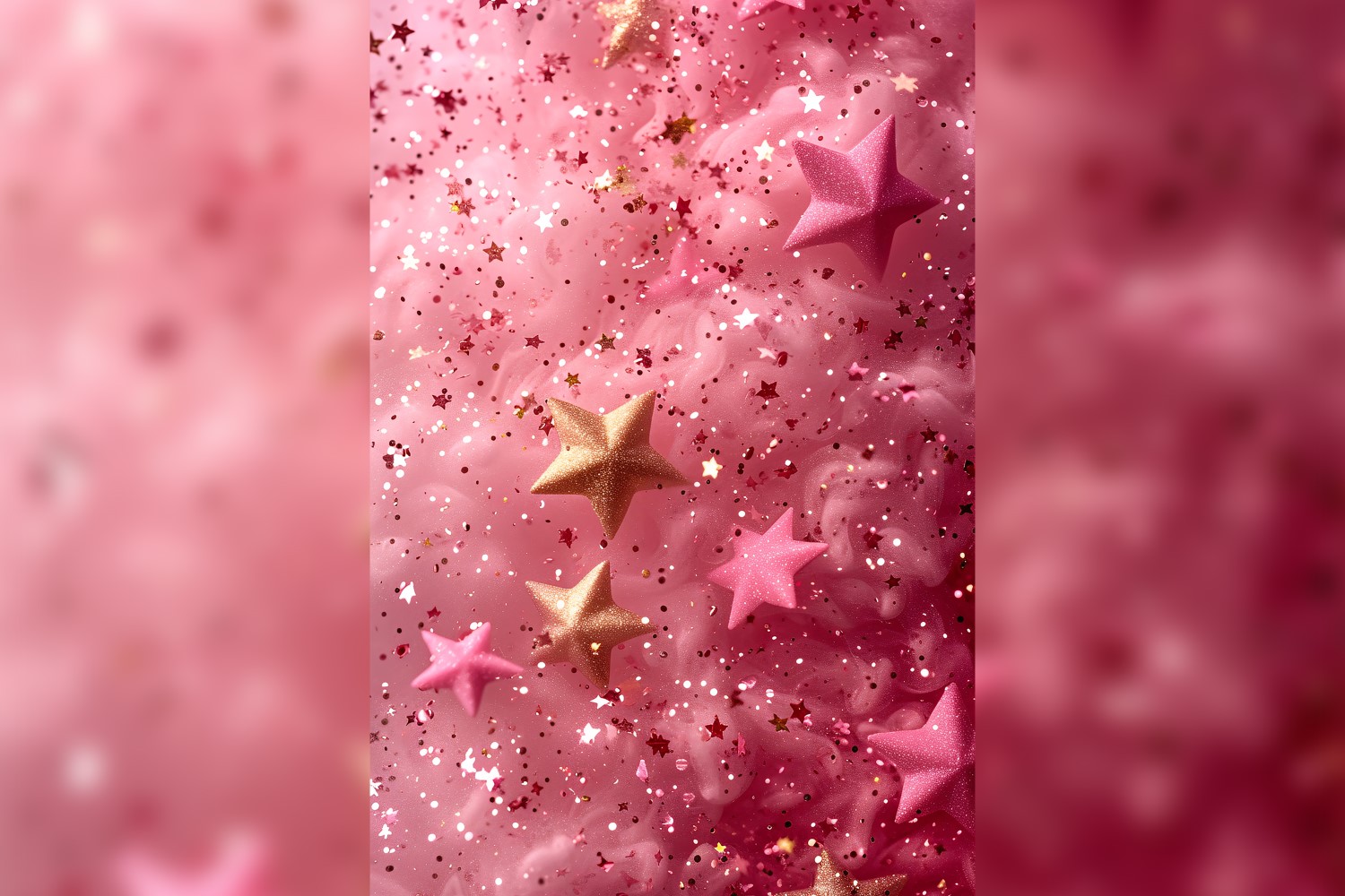 Ramadan Kareem greeting card poster design with star & glitter 03