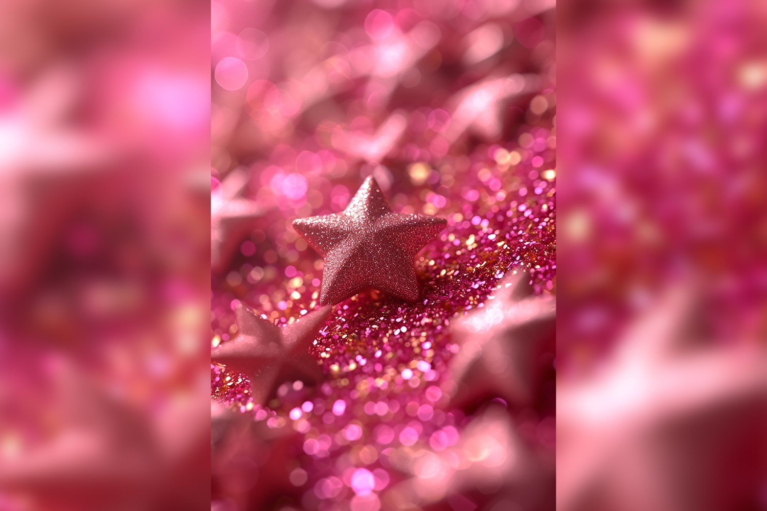 Ramadan Kareem greeting card poster design with star & glitter background 01