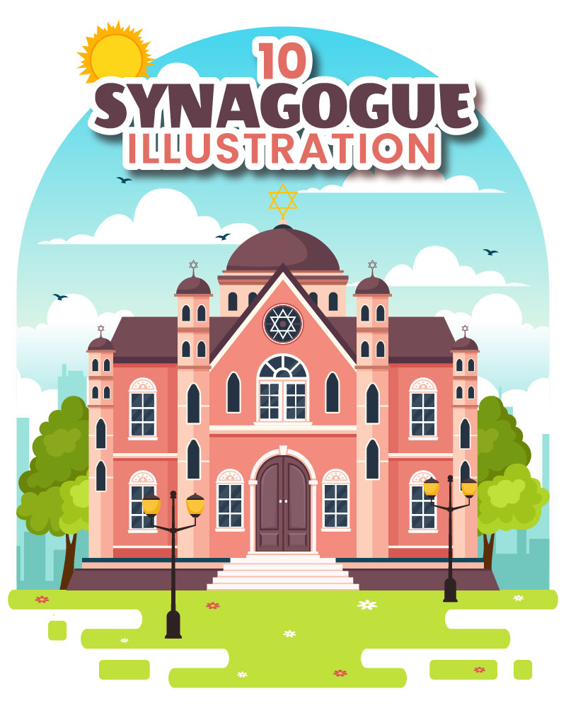 10 Synagogue Building Illustration