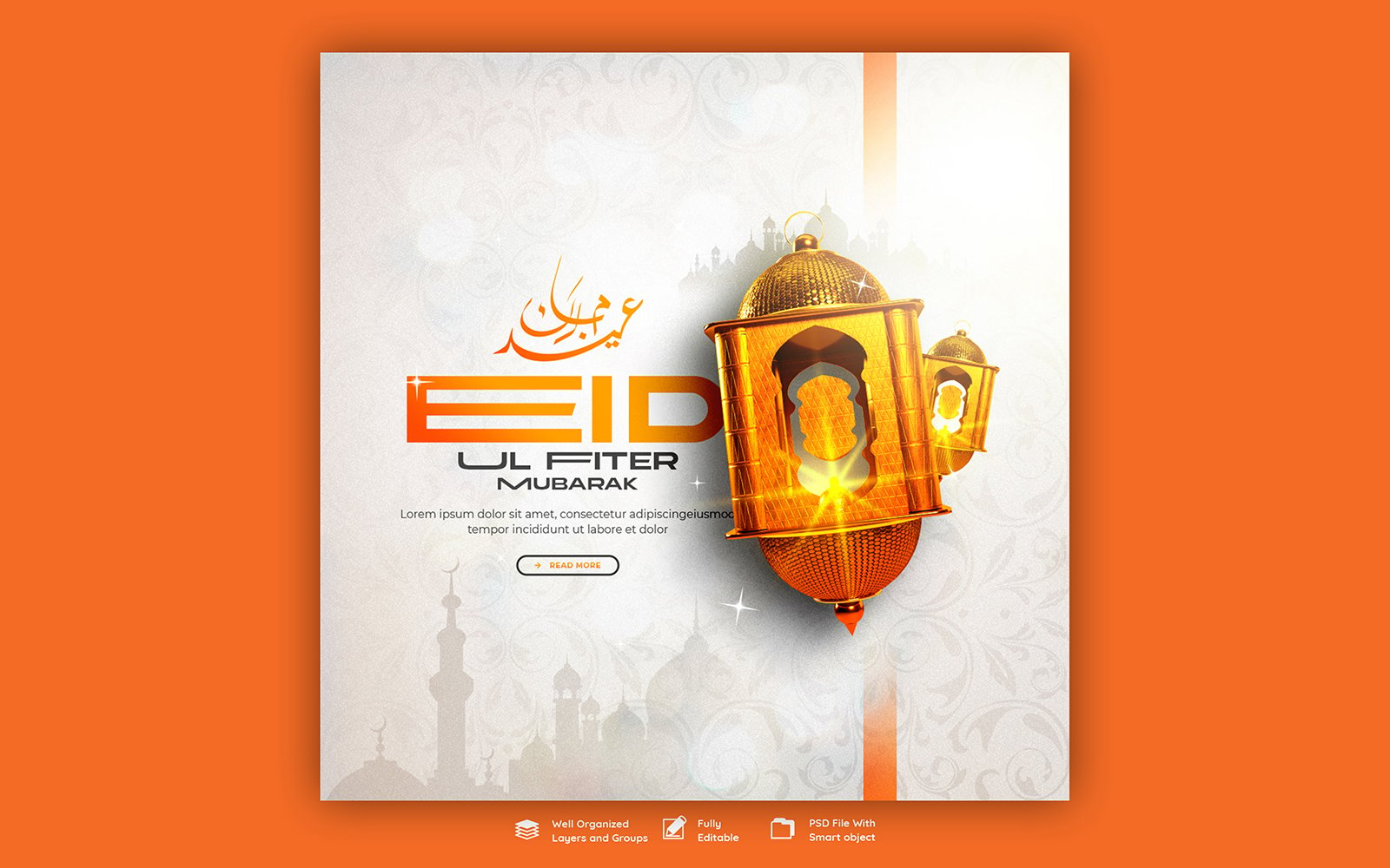 Eid  Mubarak  And Eid ul fitr Social Media Post