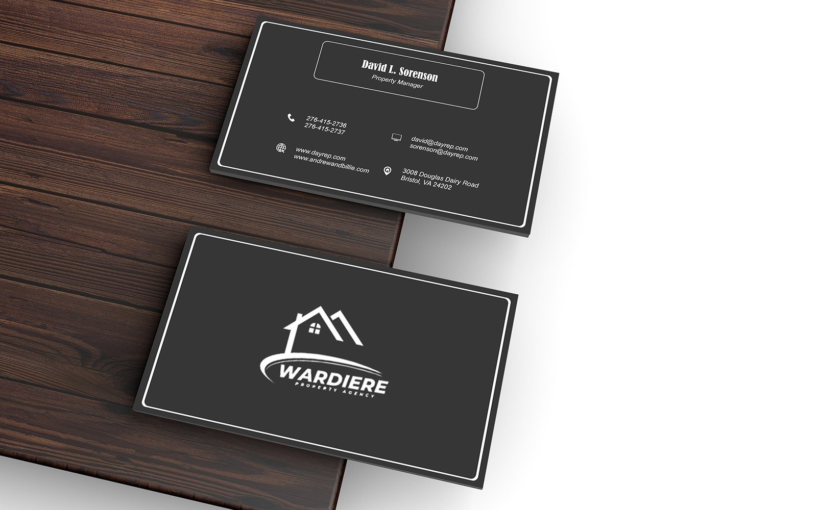 Business Card for Property Market Analyst - Corporate Identity - Business Card Template