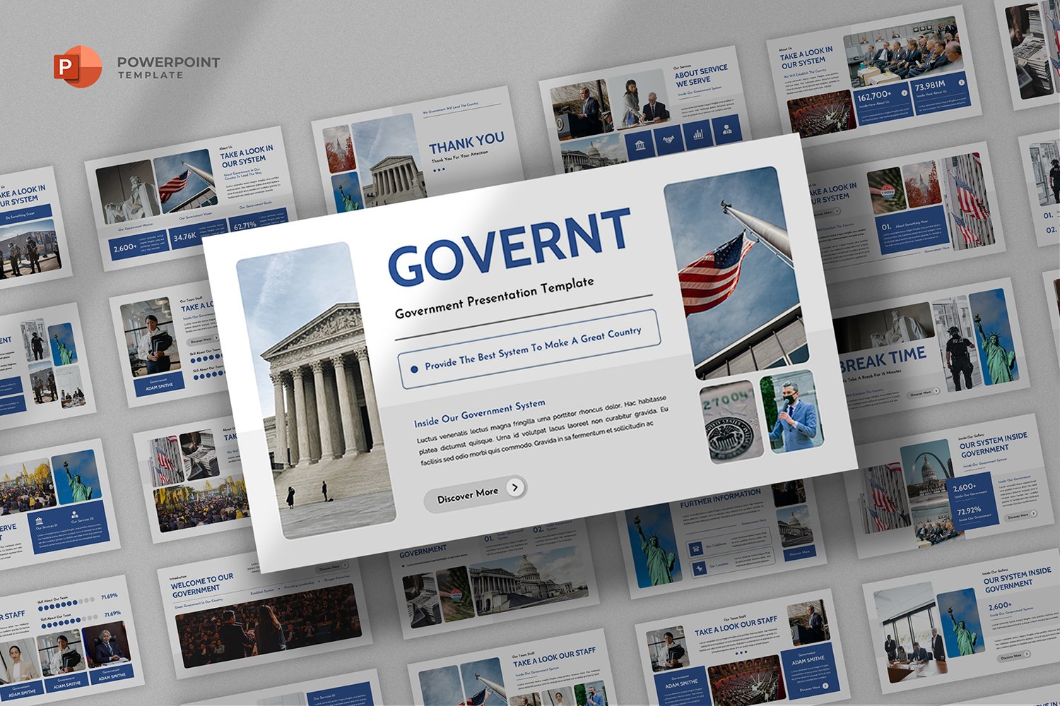 Governt - Government Institution Powerpoint Template