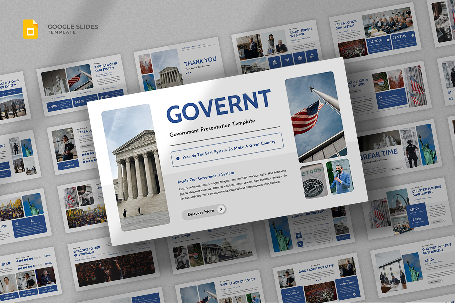 Governt - Government Institution Google Slides Template