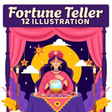 Teller Fortune Illustrations Templates 397034