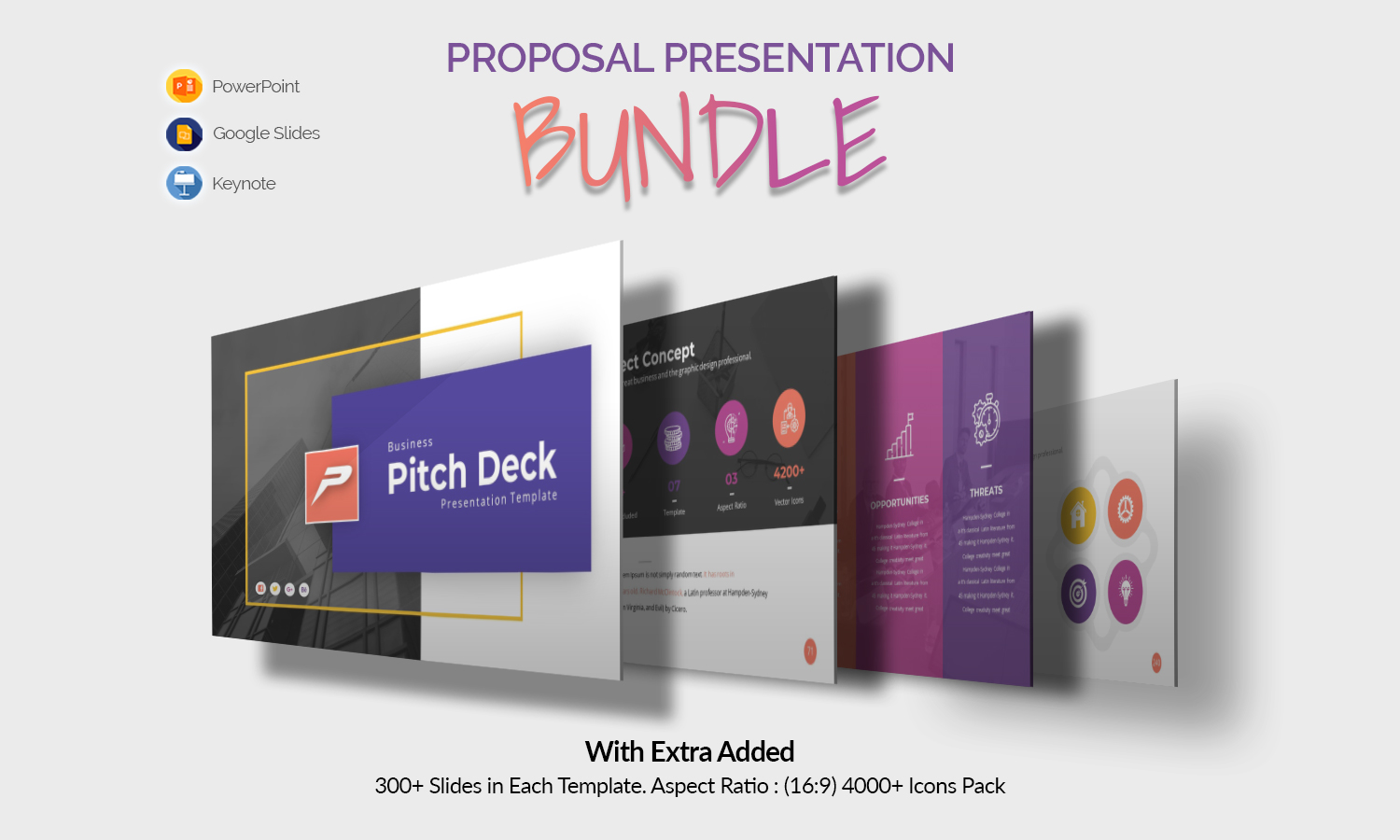 Business Pitch Deck Presentation Bundle