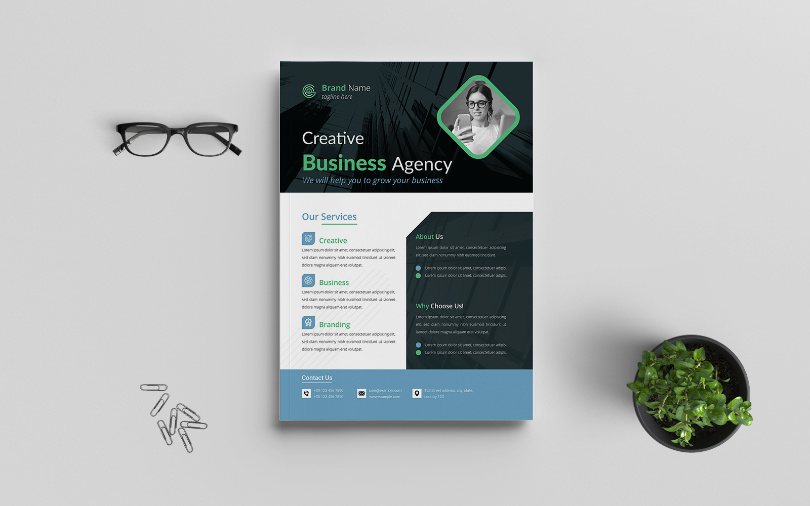 Creative Business Agency Flyer Template