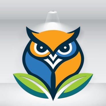 Owl Leaf Logo Templates 397189