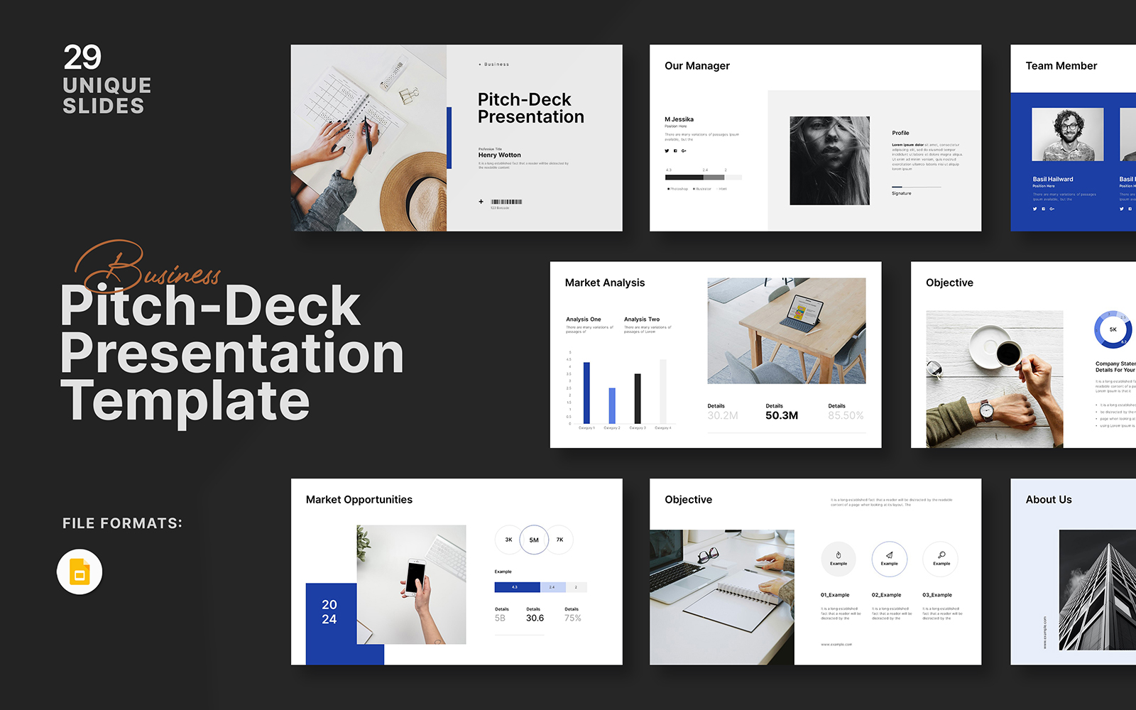 Business Pitch Deck Digital  Googleslide Presentation