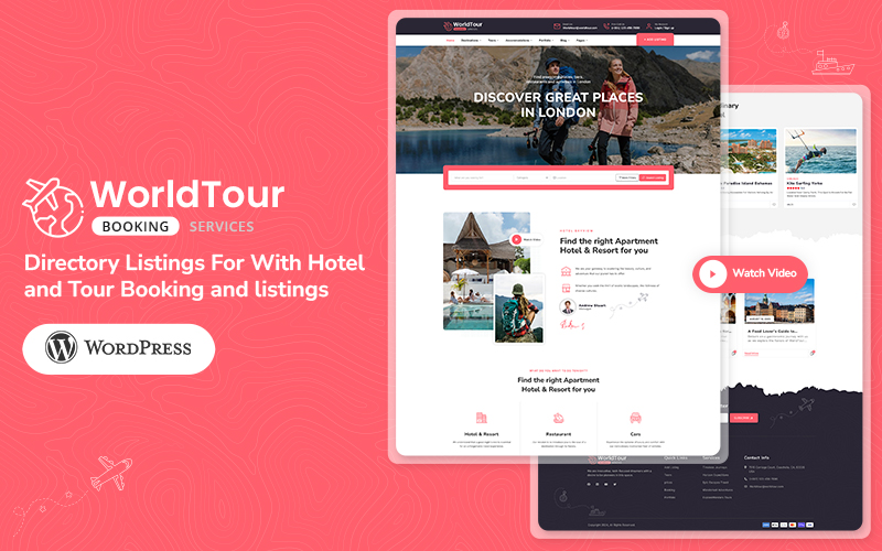 WorldTour - WordPress Theme for Tour & Travel Agencies