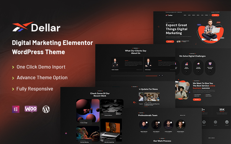 Dellar - Digital Marketing Elementor WordPress Theme