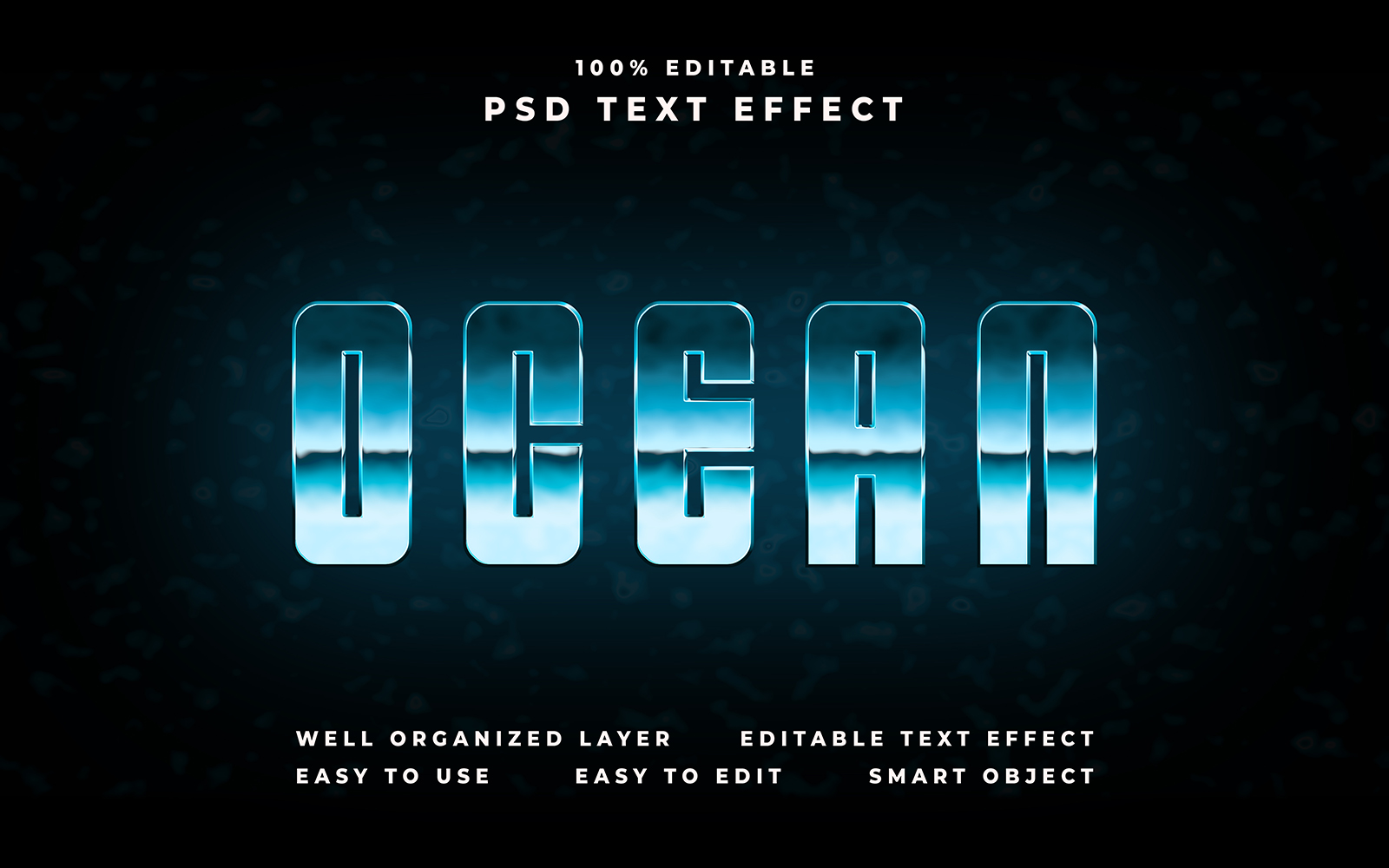 Ocean Editable Text Effect