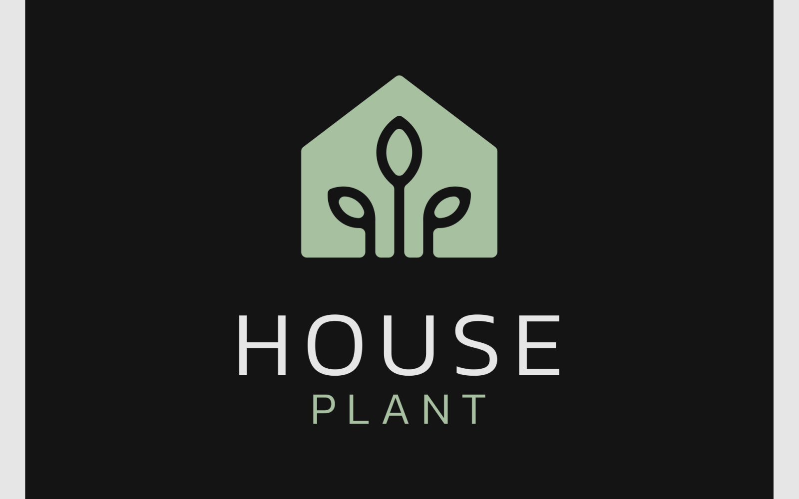 House Plant Home Leaf Logo