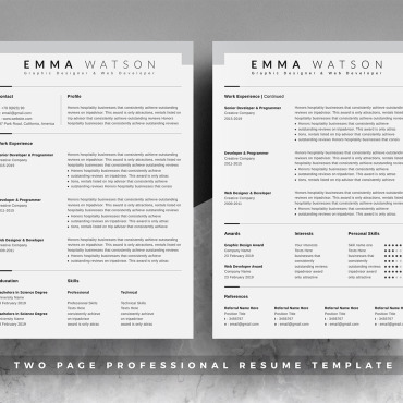 A4 Clean Resume Templates 397397