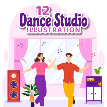 Studio Dance Illustrations Templates 397440