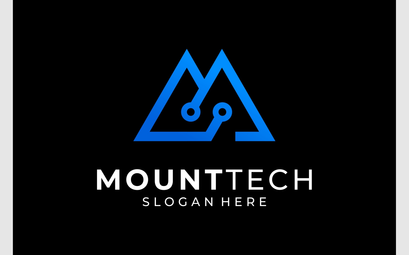 Mountain Peak Tech Circuit Logo
