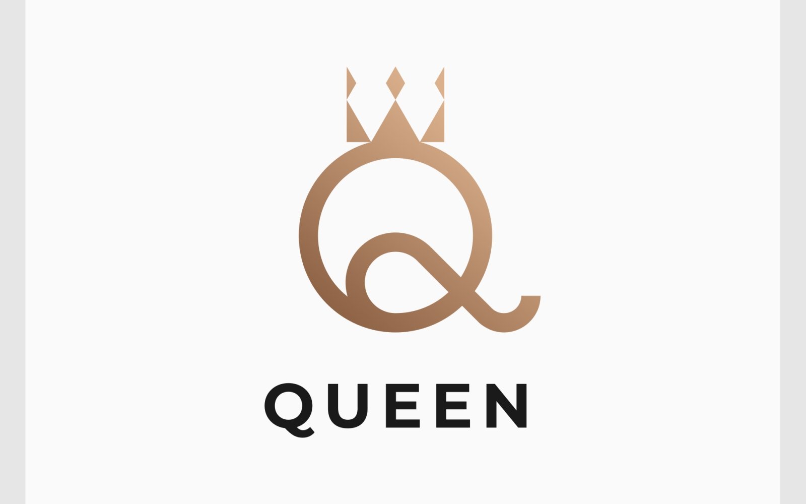 Letter Q Crown Luxury Logo