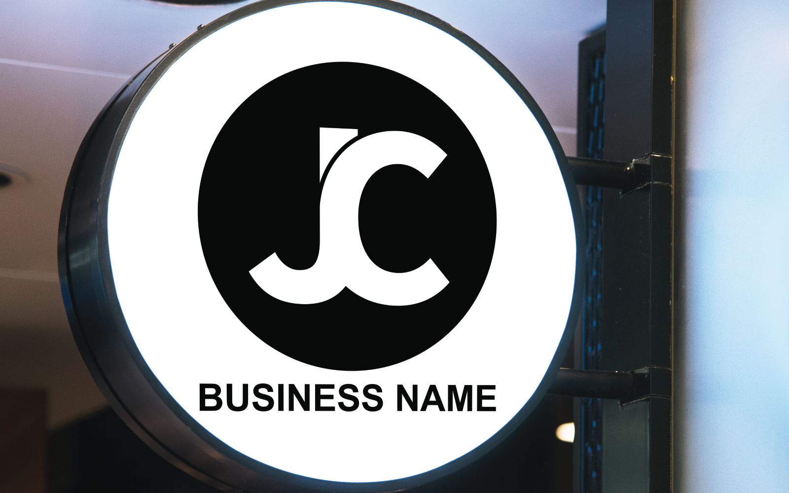 Unique JC Letter Logo Template Design