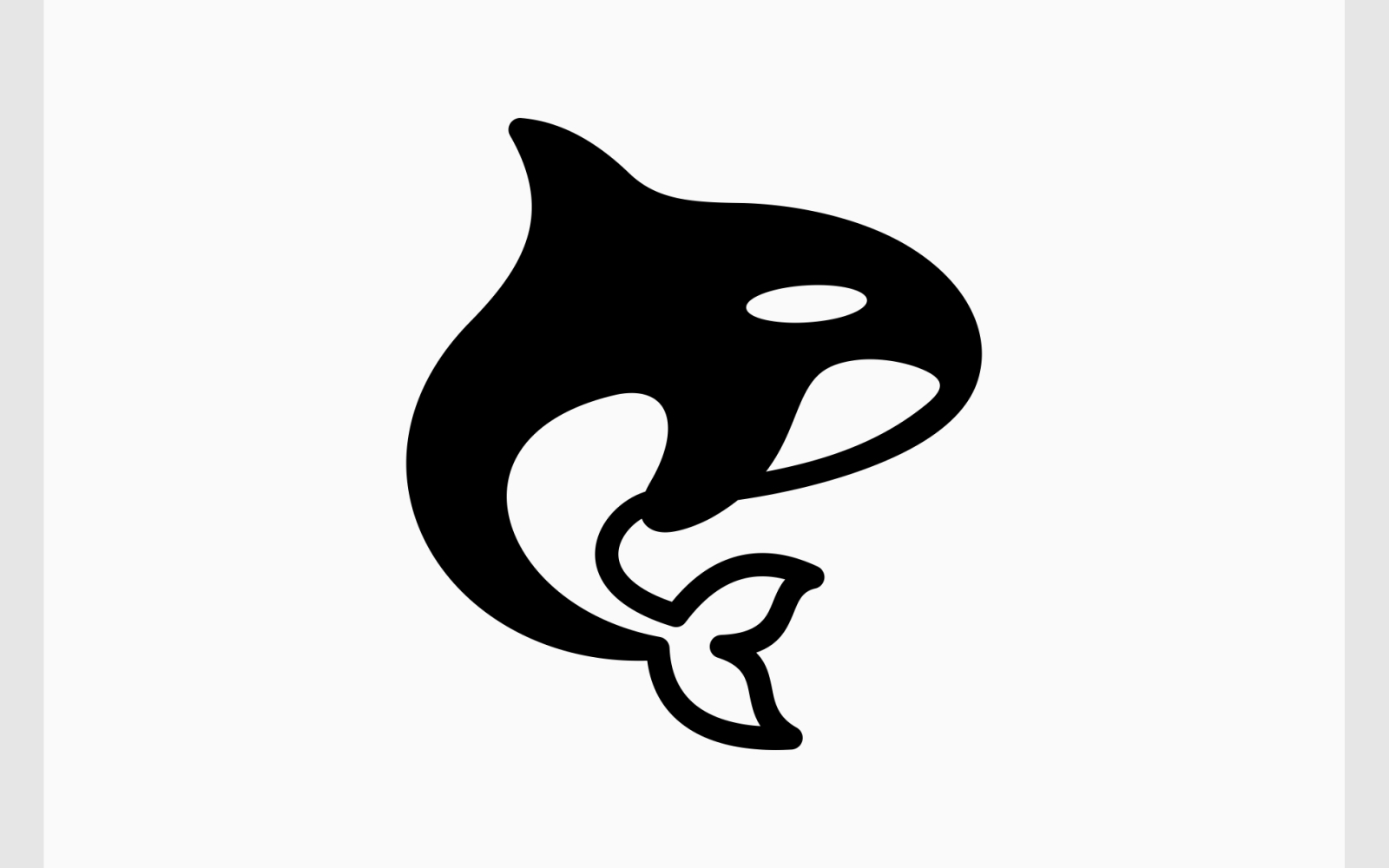 Orca Killer Whale Silhouette Logo