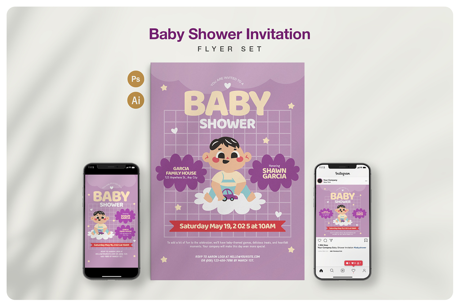 Baby Shower Invitation Flyer