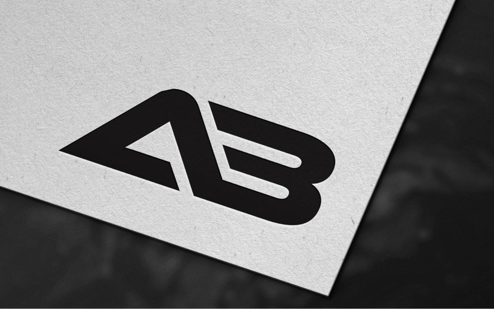 Modern AB Letter Logo Template Design
