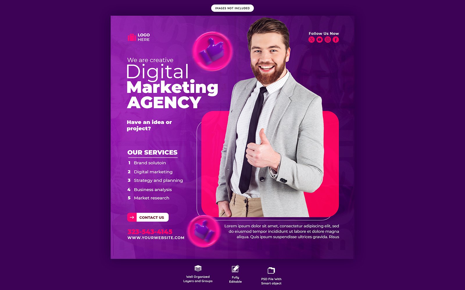 Digital Marketing Agency  Social  Media  Template