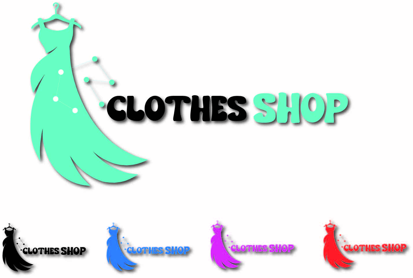 Clothes Shop Logo Template Dress Shop Logo