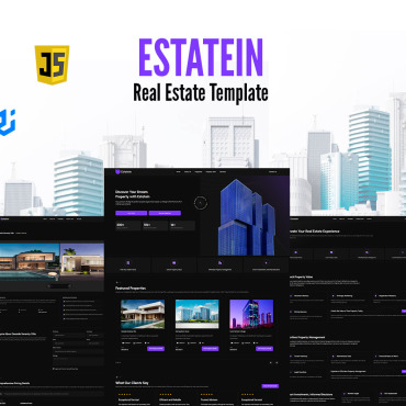 Estate Reactjs Responsive Website Templates 398790