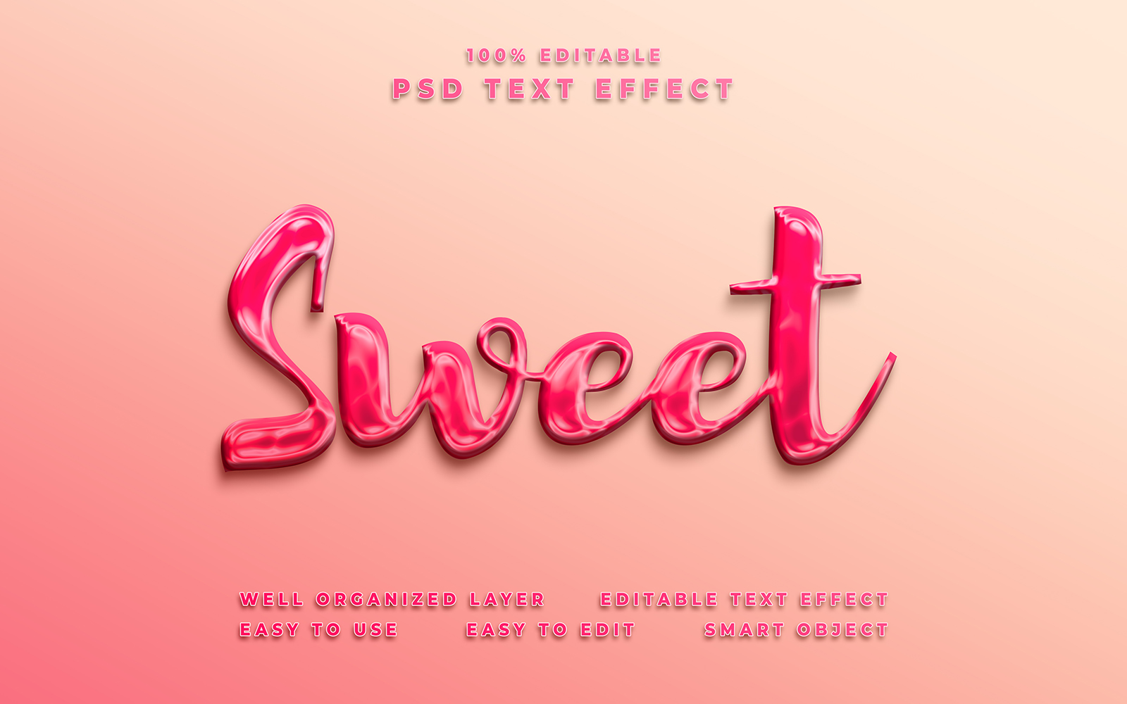 Sweet Editable Text Effect