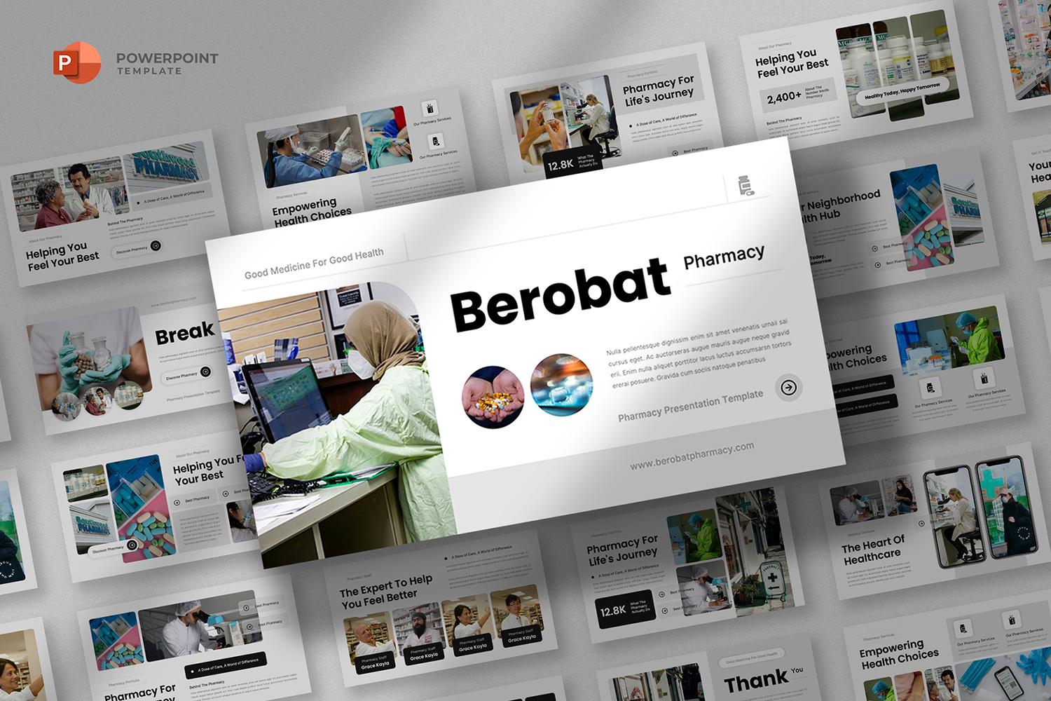 Berobat - Medical & Pharmacy Powerpoint Template