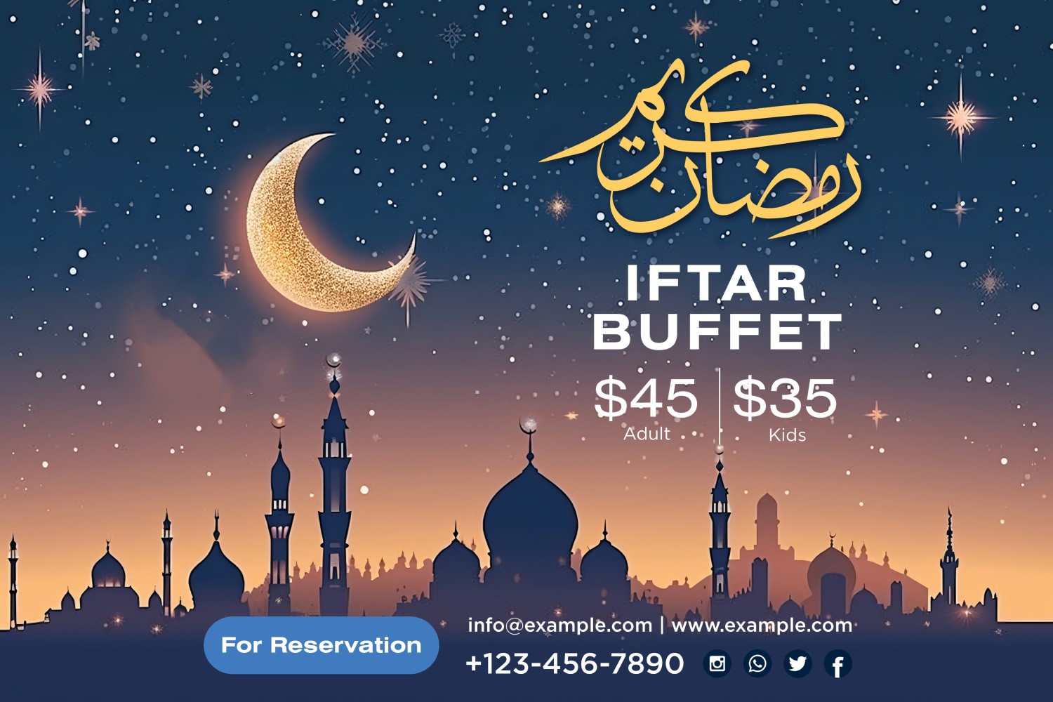 Ramadan Iftar Buffet Banner Design Template 16