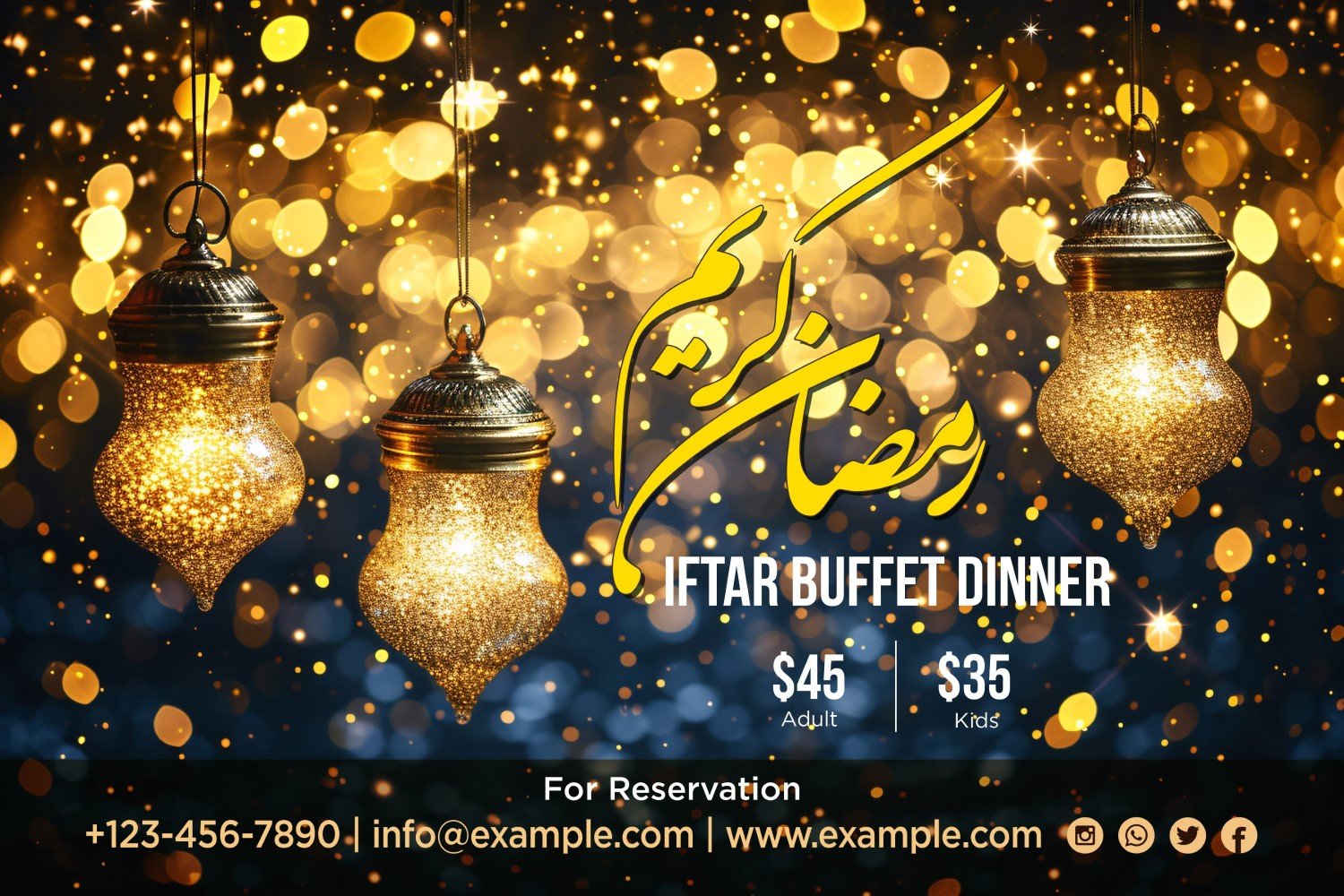 Ramadan Iftar Buffet banner design Template 17