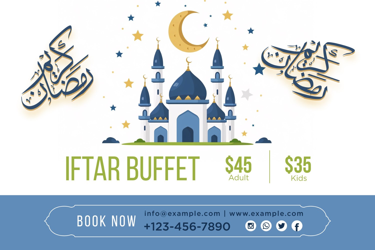 Ramadan Iftar Buffet Banner Design Template 19