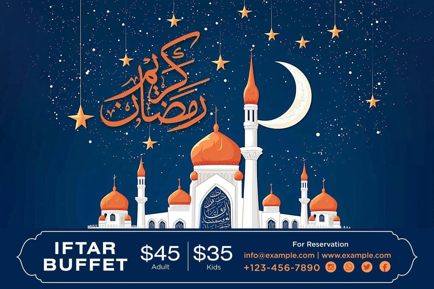 Ramadan Iftar Buffet Banner Design Template 24