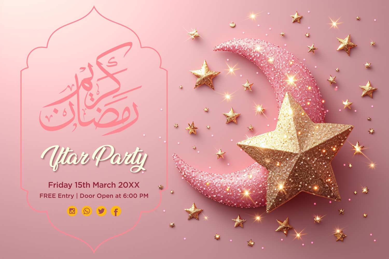 Ramadan Iftar Party Banner Design Template 10