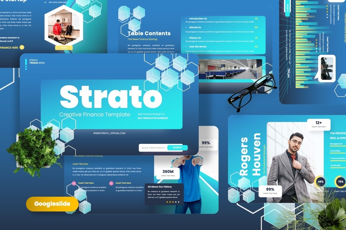 Strato - Creative Finance Googleslide Template