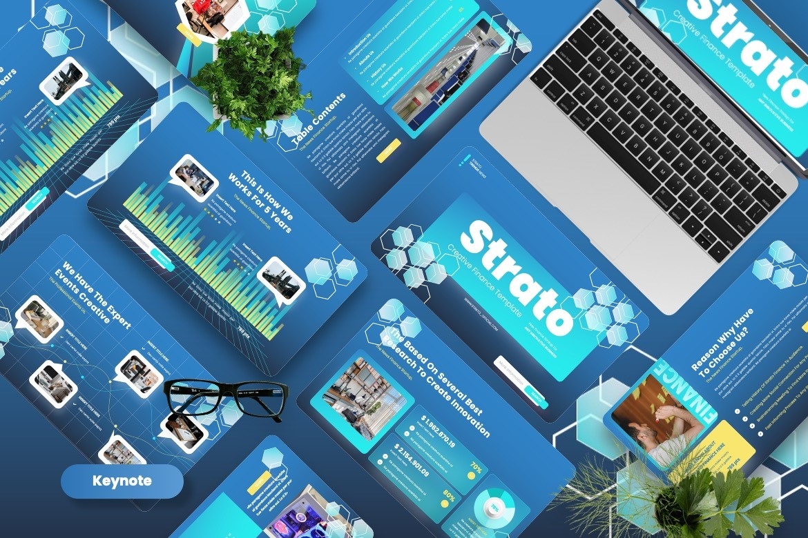 Strato - Creative Finance Keynote Template