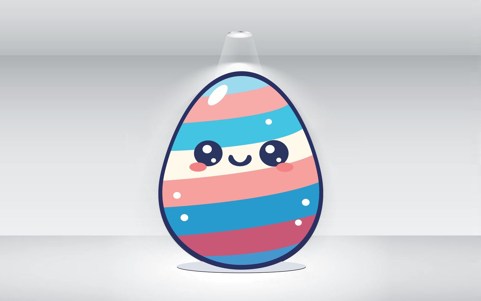 Easter Egg Illustration Template Vector